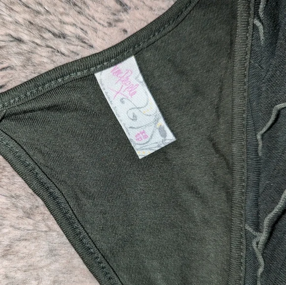 Free People FP X Ruffles Rows Maxi Dress Green Women's XS - Picture 9 of 10